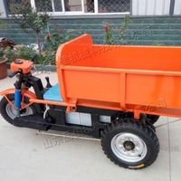 Tricycle minier électrique robuste pour tunnel, avec benne hydraulique, mini-dumper à 3 roues pour le transport de minerai, de déchets et de roches en mine souterraine