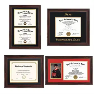 Customized Rustic 8.5*11 Certificate Frames Document Graduation Diploma Frame