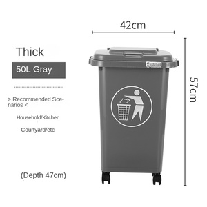 Bw4032 Thiết Kế Công Nghiệp Cấp Lớn Nhựa Thùng Rác Có Thể Với Cơ Thể Mạnh Mẽ, An Toàn Nắp Hoặc Vệ Sinh Sử Dụng Trong Khu Vực Công Cộng - Product Image 5