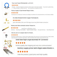 Connecteur à sertir mâle coudé à 90° 4.3-10 pour câble coaxial RG8 LMR400 RG393 85.5g pour antenne de station de base 5G