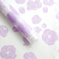 Kertas Pembungkus Bunga Korea Motif Mawar Matte Frosted, Kertas Pembungkus Anti Air, Kertas Kemasan Floral Matte untuk Buket