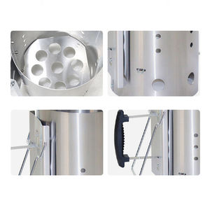 Vente en gros de briquet à charbon portable en acier inoxydable à usage intensif <span class=keywords><strong>Allumage</strong></span> rapide pour barbecue Cheminée à charbon de bois - Product Image 5