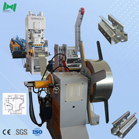 Máquina Automática de Conformación de Perfiles para Estanterías de Paletización, Estructura Resistente, con PLC y Caja de Cambios para Producción Rápida