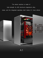 Boîtier pour ordinateur de bureau gamer en aluminium, Mini tour de PC pour carte mère ITX, ordinateur gamer domestique, très petite taille