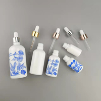 Compte-gouttes brillant argenté, tube de sérum or rose, bulbe en caoutchouc de silicone, bouchon en aluminium perforé, compte-gouttes 18 mm, capuchon compte-gouttes cosmétique