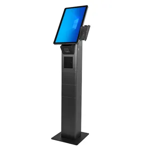 Newly 21.5 Inch Touch Screen Kiosk With Built In Thermal Printer And Scanner