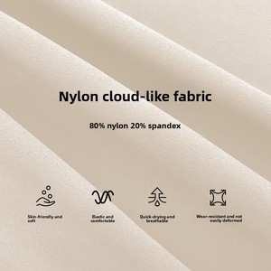 Nuova <span class=keywords><strong>Tuta</strong></span> <span class=keywords><strong>Intera</strong></span> da Yoga da Donna con Spalline Sottili Incrociate sulla Schiena, Maniche a Tre Quarti, Aderente, Senza Cuciture, in Spandex/Nylon, Lunghezza <span class=keywords><strong>Intera</strong></span> - Product Image 2