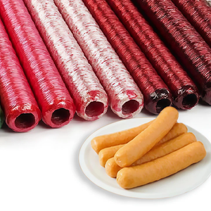 Vente en gros de boyaux en cellulose biodégradable pour saucisses boyaux compostables de qualité supérieure pour hot-dogs boyaux en cellulose rouge - Product Image 1