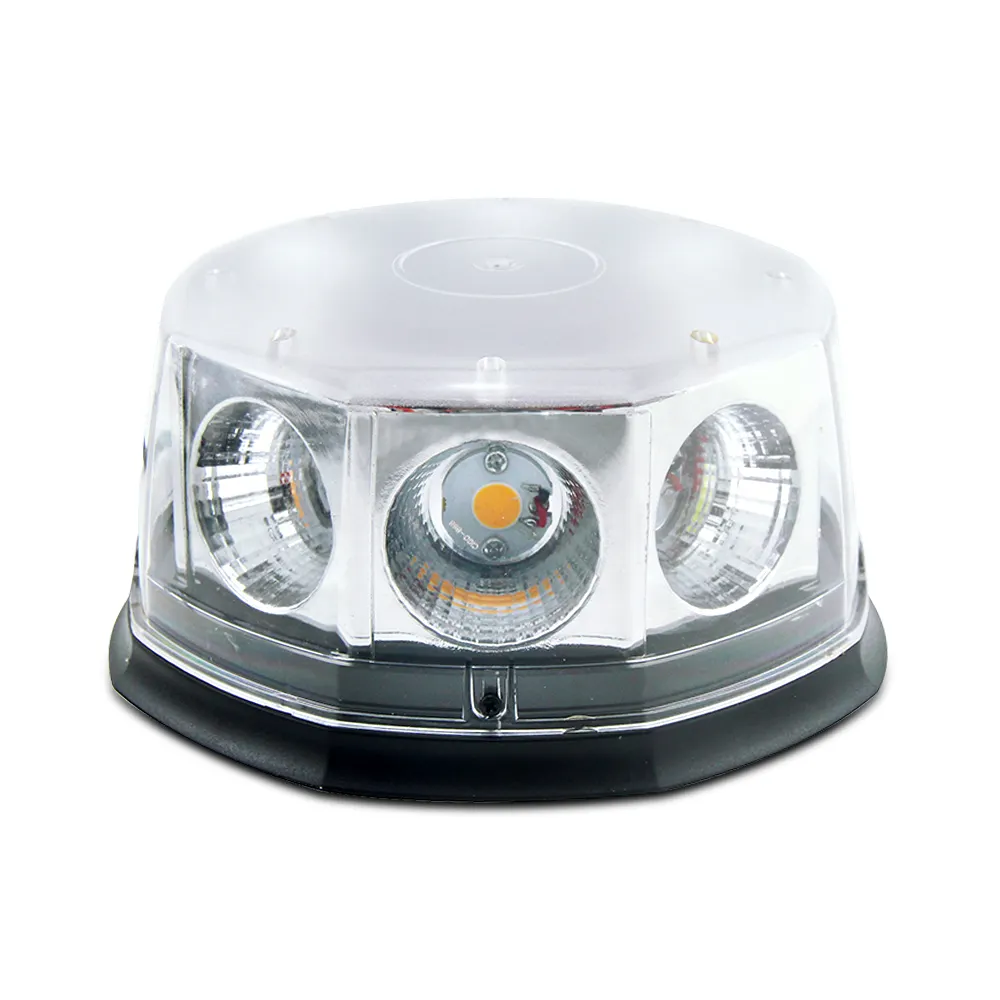 Lampu Strobo LED Quad Flash Kekuatan Tinggi MicroBurst Lampu Suar Rotari LED dengan Lampu Strobo Led Terpasang Atap Karet