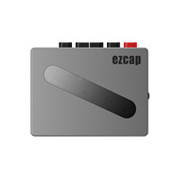 Ezcap237 Lecteur et Enregistreur de Cassettes Métallique Walkman, Convertisseur de Voix en Bande Vierge avec Batterie Intégrée, Enregistreur de Cassettes