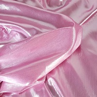 Krepp-Satin Organischer Transparenter Glanzstoff Geknitterter Glatter Fallender Glänzender Presskrepp für Bühnendekoration Lagerware nach Maß