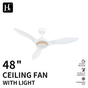 Ventilador de techo moderno blanco con control remoto, LED 3CCT con luz, ventilador de techo para interiores - Product Image 2