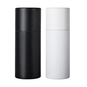 Индивидуальная косметическая упаковка, 10 мл, 30 мл, 50 мл, 60 мл, экологичные круглые мини-контейнеры, картонная бумажная трубка для бутылки с бальзамом для губ