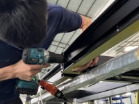 Fenêtres en aluminium et rideau de verre Australie Fenêtre murale insonorisée fixe et auvent