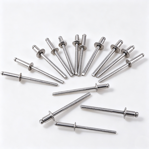 Rivets à tête plate ronde ouverte en acier inoxydable anti-rouille GB/T12618.4-2006, rivets aveugles pour l'assemblage de meubles et d'équipements - Product Image 2