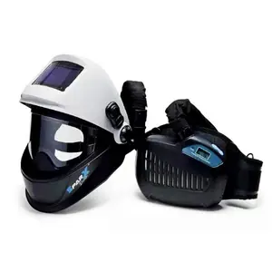CE EN12941 EN12942 clase TH3 respirador purificador de aire con oscurecimiento automático casco de soldadura con respirador