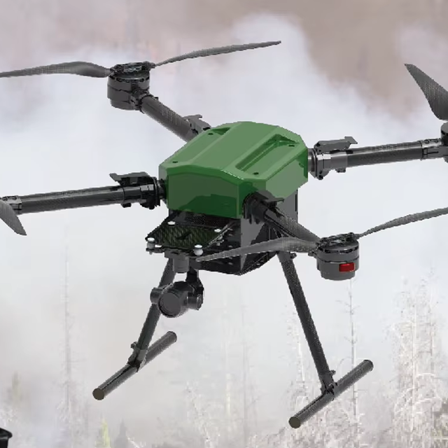 Tethered Lighting UAV Drone for Emergency Telecommunications Use