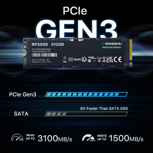 جديد Rongshu NVMe M.2 d PCIe قراءة scie حتى ، من خلال محرك أقراص الحالة الصلبة الداخلي متوافق مع سطح المكتب/الكمبيوتر المحمول/الكمبيوتر الصغير - Product Image 5