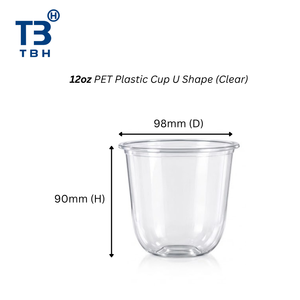 แก้ว PET 12 ออนซ์ 98 มม. รุ่น U CUP CS98-12 แก้วพลาสติก PET ใส สำหรับเครื่องดื่มเย็น น้ำผลไม้ ของหวานเย็น ร้านค้า รับผลิตแบบ OEM ODM - Product Image 1