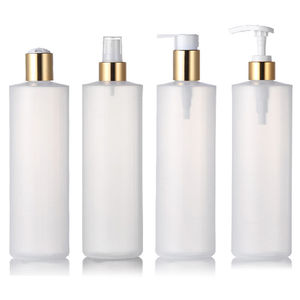 Dispensador de Jabón Líquido Manual de Plástico Cilíndrico con Hombro Plano, 400 ml-500 ml, Recargable, Moderno, para Uso en Hoteles, para Loción y Ducha - Product Image 5