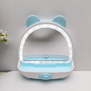 <span class=keywords><strong>Espejo</strong></span> de tocador multifuncional <span class=keywords><strong>con</strong></span> diseño de osito pequeño <span class=keywords><strong>con</strong></span> <span class=keywords><strong>luces</strong></span>, pequeño <span class=keywords><strong>espejo</strong></span> de maquillaje, espejos cosméticos para niños <span class=keywords><strong>y</strong></span> estudiantes, espejos DIY - Product Image 1