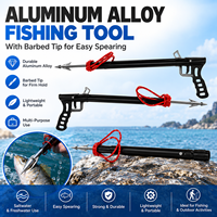 Lance de pêche en alliage d'aluminium OEM avec pointe barbelée, légère et portable, outil de pêche sous-marine pour la pêche en plein air