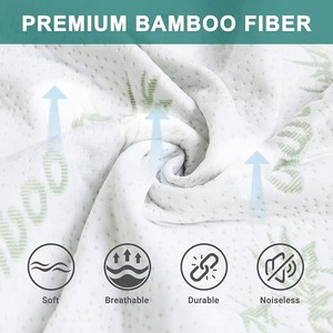 Protector de Colchón Impermeable y Transpirable de Bambú con Efecto Refrescante, Funda Acolchada Personalizada - Product Image 2