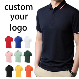 Wholesale 100% Cotton Short Sleeve Golf T-Shirts Custom Embroidered Logo Quick Dry Print Features Blank Design for Polo Shirts