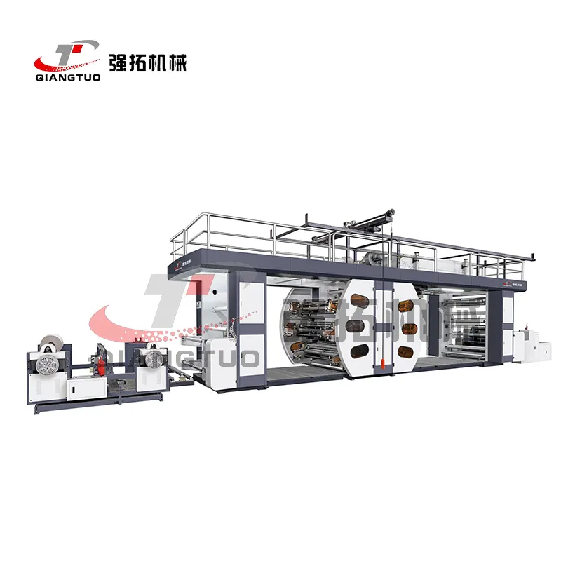 exercise book paper Central roller multi color definition central drum flexo printing machine