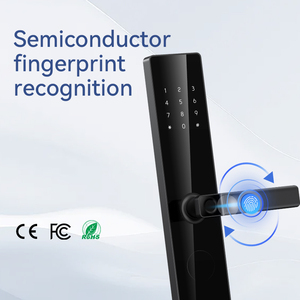 Kasman nguồn Giá cửa gỗ khóa kỹ thuật số căn hộ ngón tay mã QR mật khẩu khóa cửa thông minh với <span class=keywords><strong>wifi</strong></span> - Product Image 4