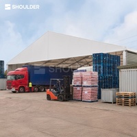 Carpa de Almacenamiento Industrial de Gran Tamaño con Estructura de Aluminio, Techo de PVC Prefabricado, Certificación CE, Resistente, para Carga de Camiones
