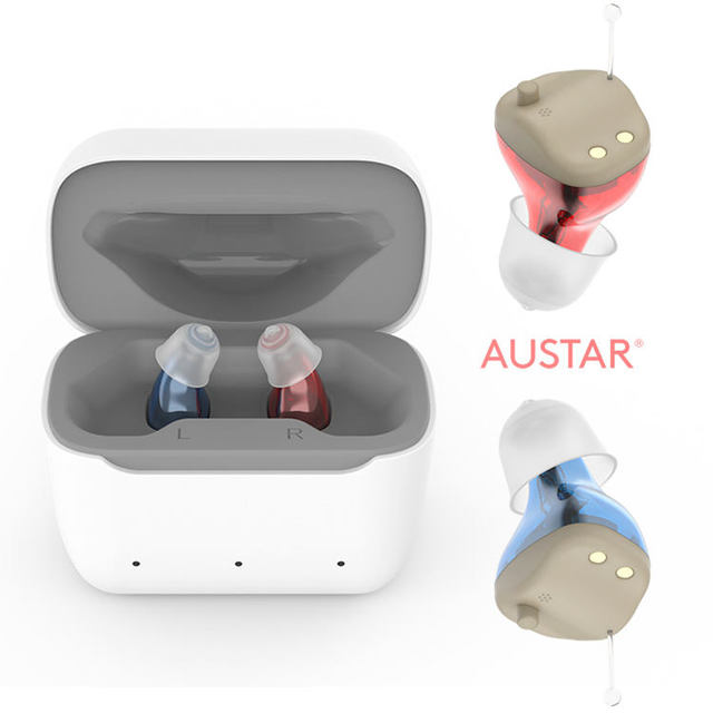 BlueDeer BD-Fi6 16-Channel CIC Invisible Digital Rechargeable Hearing Aids Eco-Friendly Design Noise Reduction for Seniors