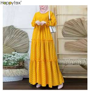 Luxe été bohème moyen-orient islamique musulman vêtements à manches longues robe femmes musulmanes robe pour fête en plein air vacances - Product Image 3
