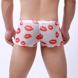 Nouveaux boxers pour hommes en maille respirante, écologiques, translucides, fins, à séchage rapide, taille basse, pour adultes - Product Image 4
