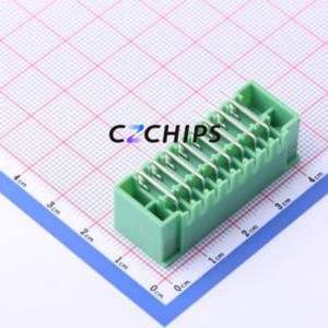KF2EDGKRM-3.81-2*8P Plug-in Terminal Block Bent Lead Through Hole,P=3.81mm Board-to-Board / Socket - Closed Screw Fixing 2x8P - Product Image 2