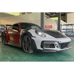 Kit carrosserie en fibre de carbone véritable haute performance, pare-chocs, jupes latérales pour Porsche 911 992, mise à niveau Tech Gt Street R Style - Product Image 4