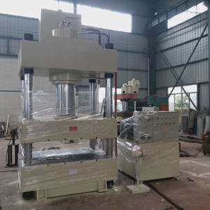 Presse hydraulique <span class=keywords><strong>isotherme</strong></span> à quatre colonnes de 1000 tonnes, à commande automatique par PLC, pour le forgeage d'alliages de titane - Product Image 5