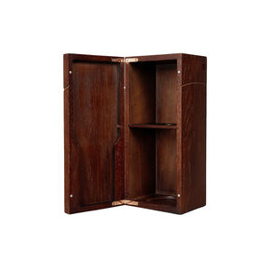Top Sale Handmade Solid Deep Brown Natural <b>Wood</b> Color Rectangle Wooden Gift & Craft Storage <b>Wine</b> <b>Box</b> - Product Image 1