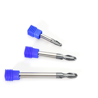 Fraise à queue conique à 2 dents, revêtement HRC55GM, personnalisée OEM ODM pour usine de SUP, pour usinage CNC