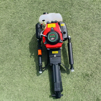 Foreuse portable à essence avec engrenages et moteur, profondeur max. 15 m, échantillonneur de carottage de sol pour l'exploration géologique