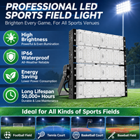 Nouveau design de projecteur LED pour terrains de padel et stades, éclairage extérieur pour équipements sportifs, prix usine, avec 100W, 200W, 300W