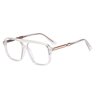 แว่นตากรองแสงสีฟ้าแบบสองชั้นทรงสี่เหลี่ยมขนาดใหญ่ รุ่น 93393 สำหรับผู้ชายและผู้หญิง ใช้กับคอมพิวเตอร์ - Product Image 5