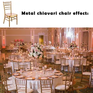 10 yıllık deneyim üreticisi toptan popüler tiffany düğün chiavari sandalye istifleme