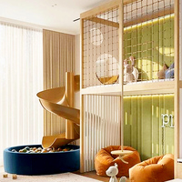 Lit à glissière rotatif dans la chambre des enfants, lit à deux étages en bois massif, conception personnalisée de la maison de jeu pour enfants