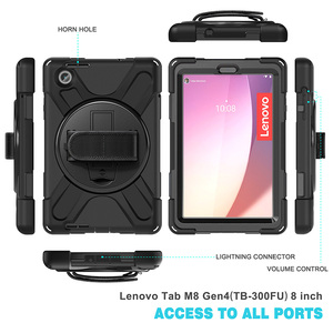 Étui robuste robuste avec dragonne pour <span class=keywords><strong>Lenovo</strong></span> <span class=keywords><strong>Tab</strong></span> M8 Gen <span class=keywords><strong>4</strong></span> TB-300FU Ceinture d'épaule de <span class=keywords><strong>8</strong></span> pouces - Product Image 3