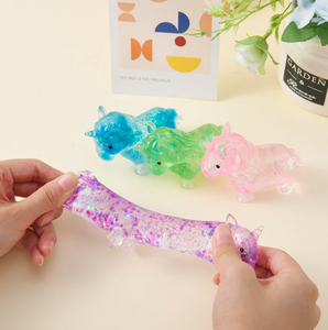 Pallina Antistress Personalizzata a Forma di Unicorno, Confezione da 4, Giocattolo Sensoriale per Bambini, Regalo Unisex con Logo - Product Image 3