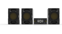 Amplificateur sans fil 2.1 canaux 2.0 100W haute puissance avec sortie USB et radio FM pour mini-système 5.0, haut-parleur en bois et plastique, réglages d'égaliseur