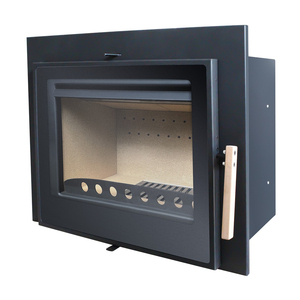 JOOCHEN Cheminée à bois moderne en acier au carbone QC-06 avec chauffage au feu véritable et caractéristiques décoratives pour le salon - Product Image 2