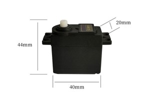 Micro-moteur servo 38g avec engrenage en nylon 25T, sortie cannelée 5,9 mm, câble 300 mm pour avion RC, planeur, bras robotique, commande de direction, accessoire - Product Image 4