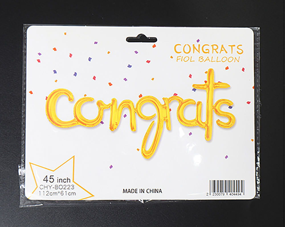 45inch Gold Congrats